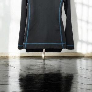 Roper Wear of the West woman's zippered jacket black with blue accents size M